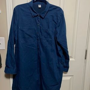 Dark denim dress. Old navy long sleeve xl